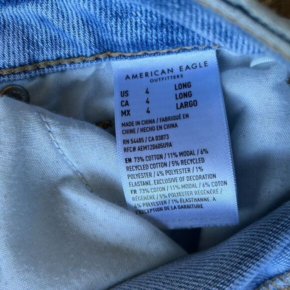 American Eagle Outfitters Blue Straight Leg Jeans Size 4
Long - Picture 7 of 13
